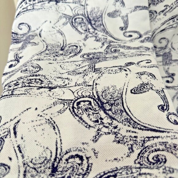 Robert Graham XL Blue/White Paisley Print Cotton Polo | Great Condition - Picture 6 of 9